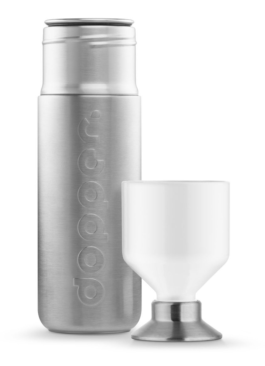 Dopper Steel waterfles 1,1 liter - detail 2 zilver