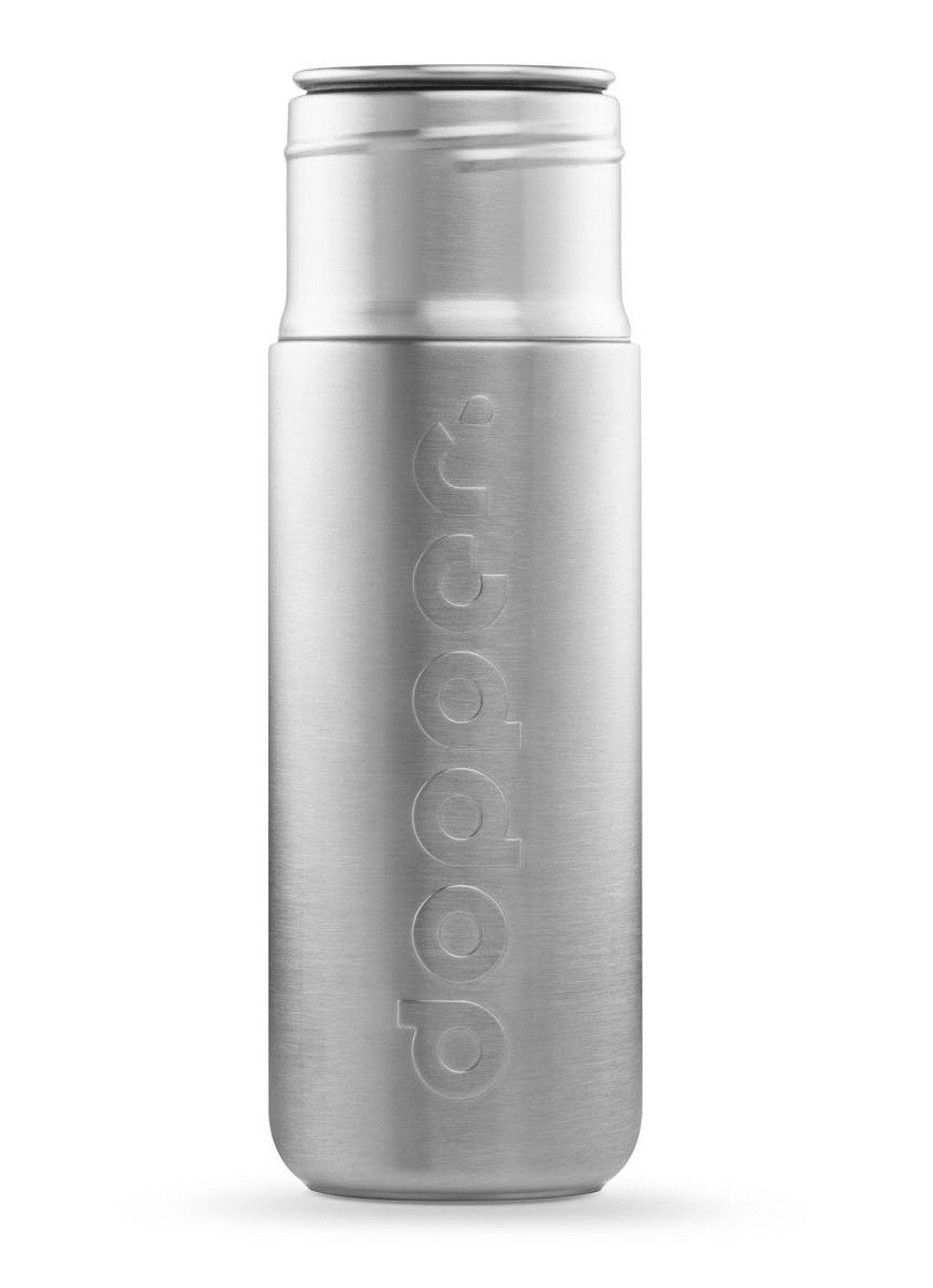 Dopper Steel waterfles 1,1 liter - detail 3 zilver