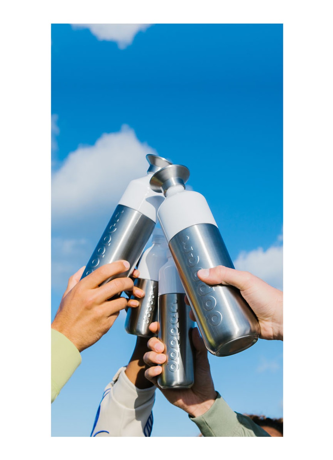 Dopper Steel waterfles 1,1 liter - detail 5 zilver