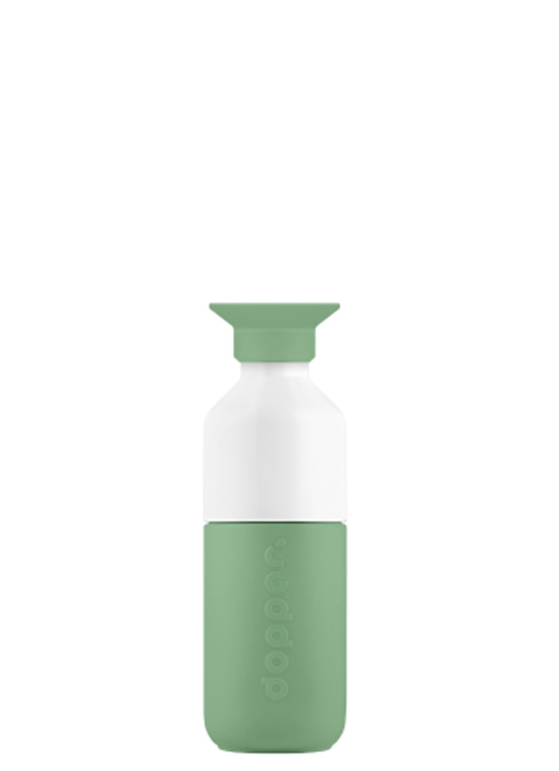 Dopper Steel waterfles 35 cl - voorkant groen