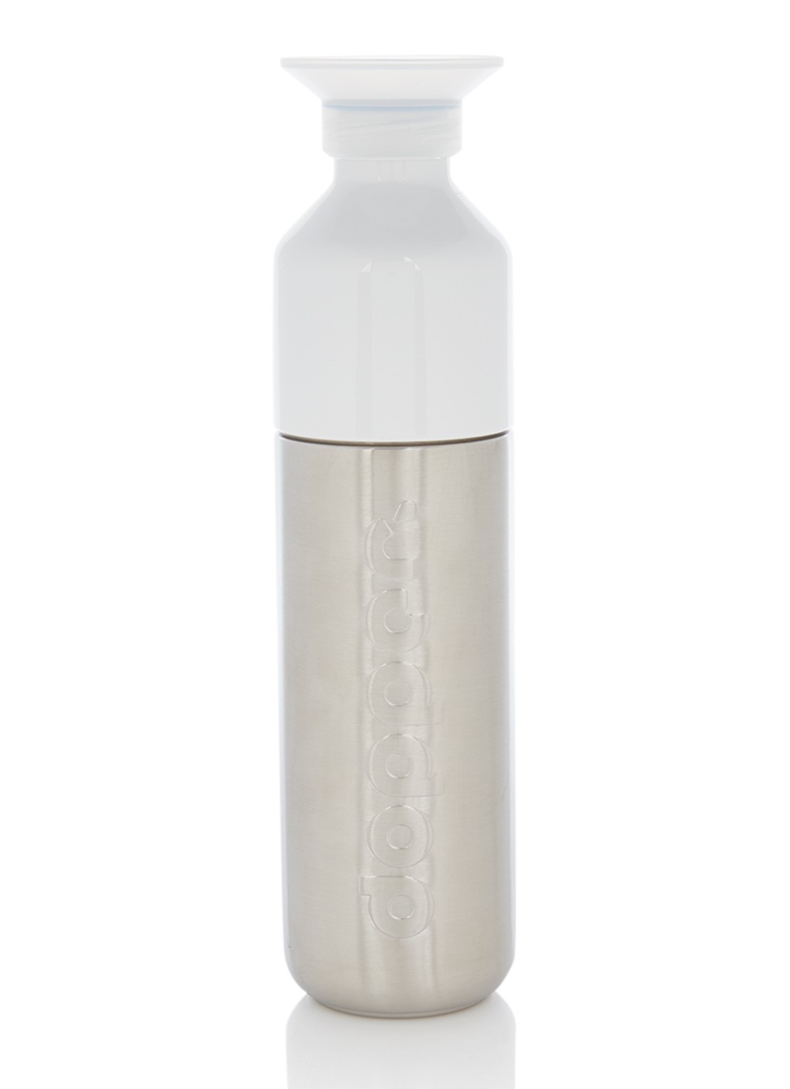 Dopper Steel waterfles 49 cl - voorkant zilver