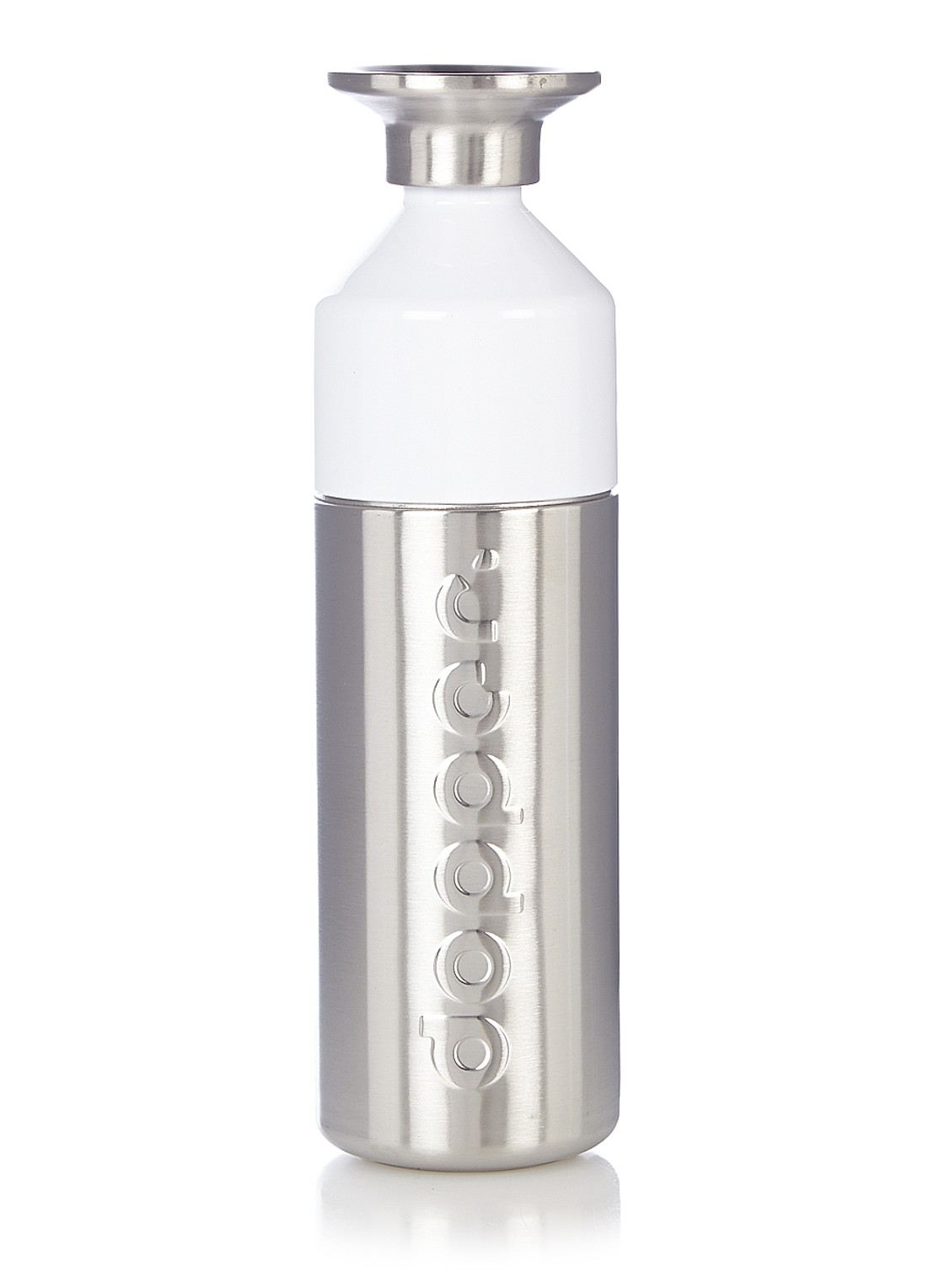 Dopper Steel waterfles 80 cl - voorkant zilver