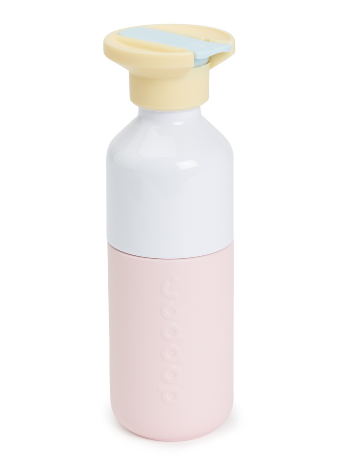 Dopper Steel x Flip Straw waterfles 35 cl - voorkant lichtroze