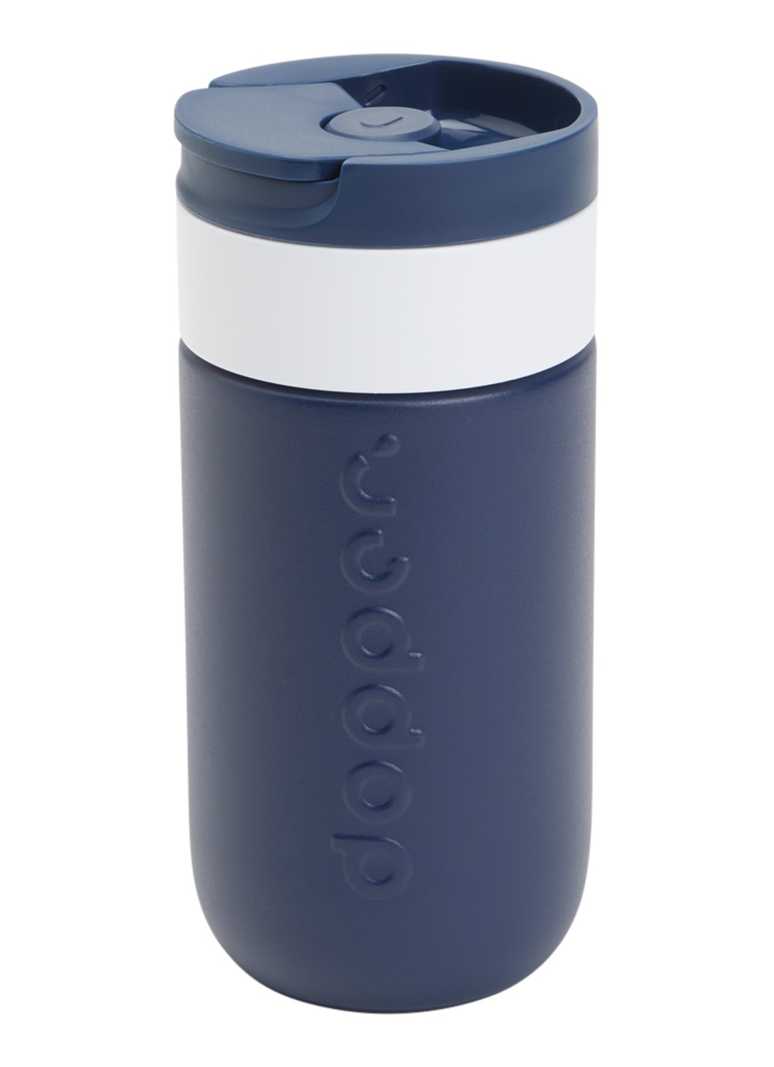 Dopper Travel thermosfles 30 cl  - voorkant donkerblauw