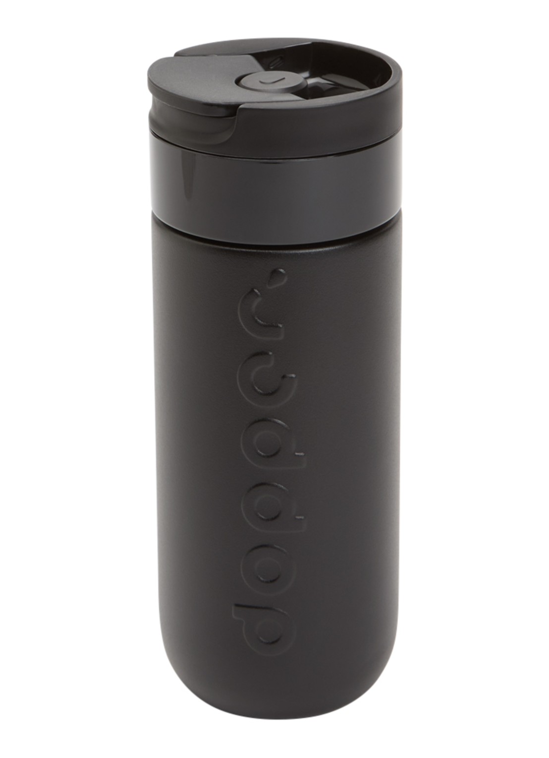 Dopper Travel thermosfles 40 cl  - voorkant zwart