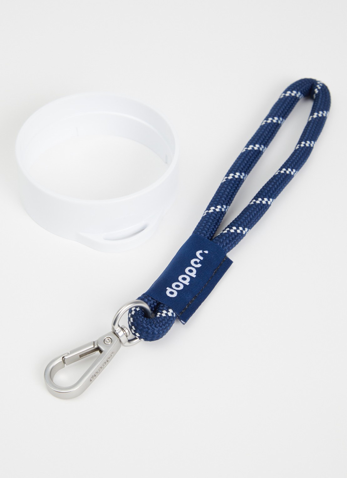 Dopper Wrist Cord polskoord voor de Travel Mug - voorkant 2 donkerblauw