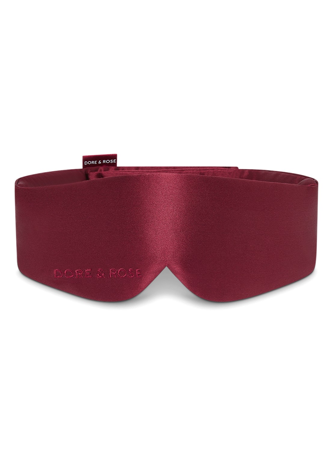 Dore & Rose Deep Sleep Mask - slaapmasker van zijde - voorkant 5 rood
