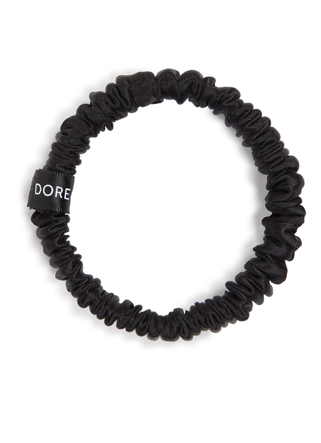 Dore & Rose Premium Scrunchies van zijde - voorkant 2 nº 18 ébène du chêne