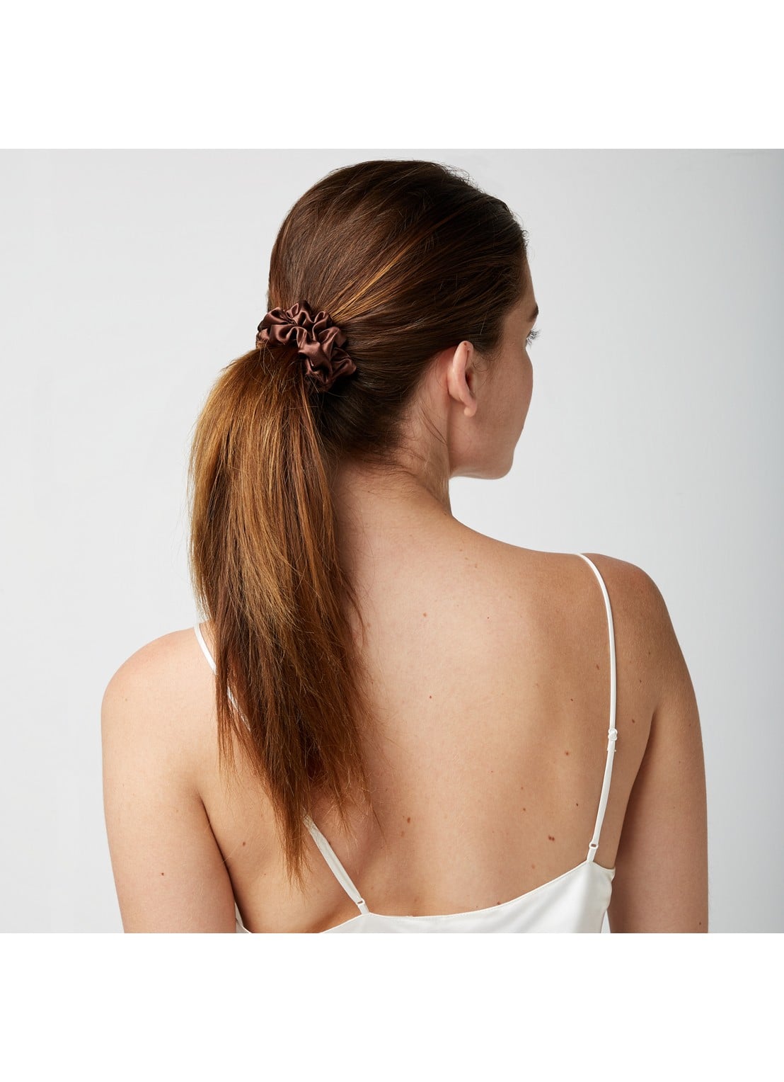 Dore & Rose Premium Scrunchies van zijde - detail 3 nº 91 terre d'ombre