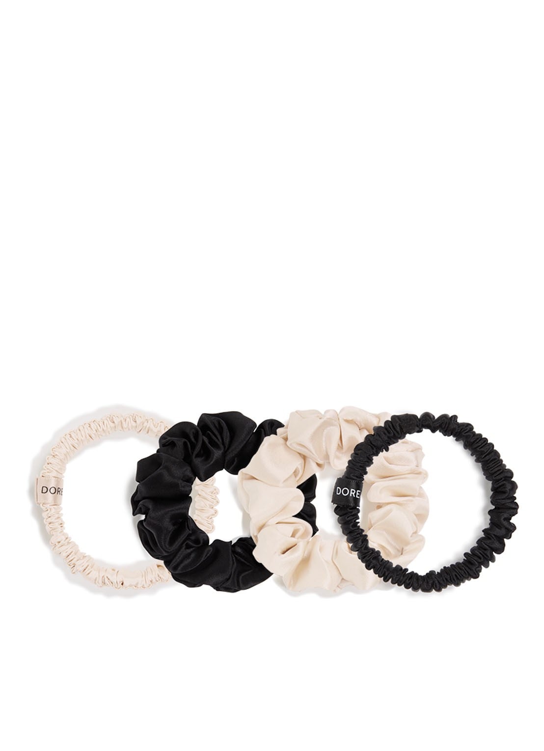 Dore & Rose Premium Scrunchies van zijde - voorkant nº 09 pétillant de nuit