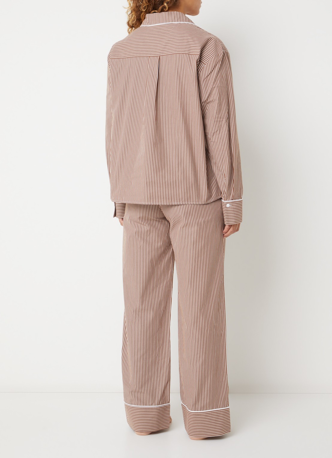Dore & Rose Pyjamaset van katoen - achterkant 2 donkerbruin