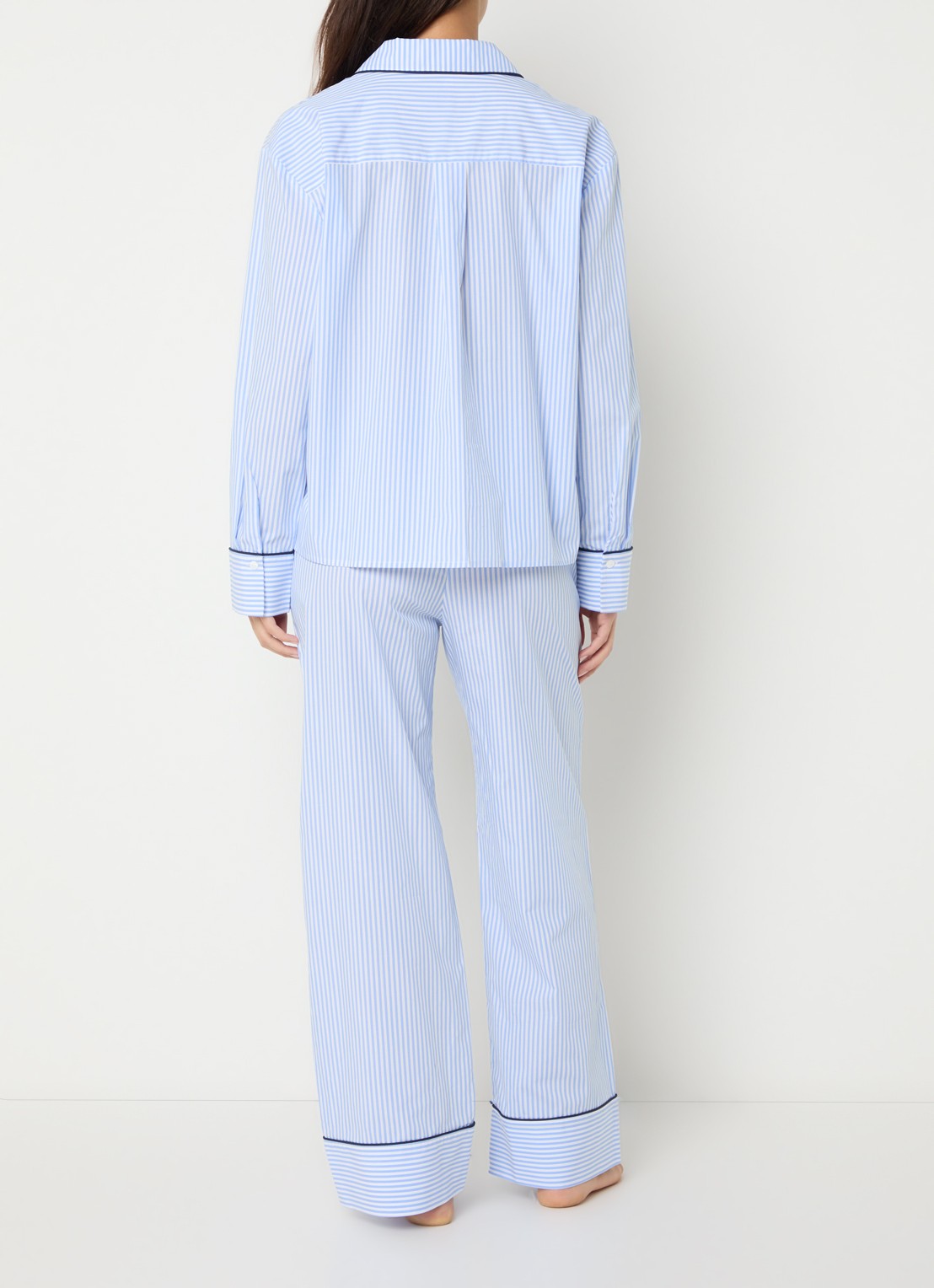 Dore & Rose Pyjamaset van katoen - achterkant 4 lichtblauw