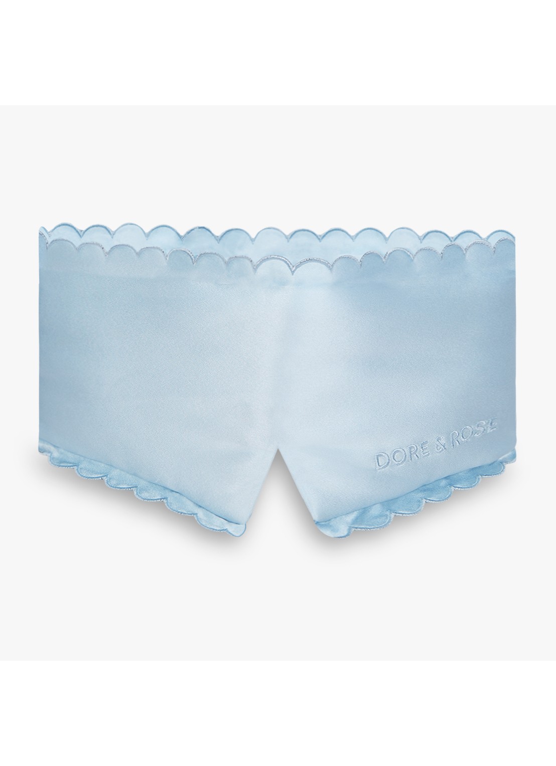 Dore & Rose Scallop Edge Deep Sleep Mask - slaapmasker - voorkant bleu ciel no11