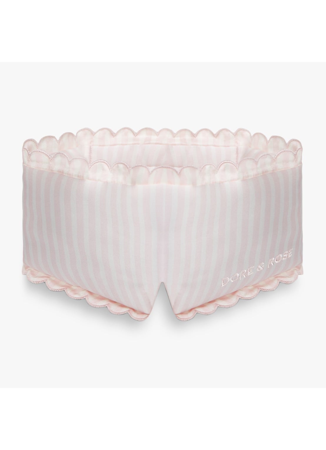 Dore & Rose Scallop Edge Deep Sleep Mask - slaapmasker - voorkant rayure bonbon no61
