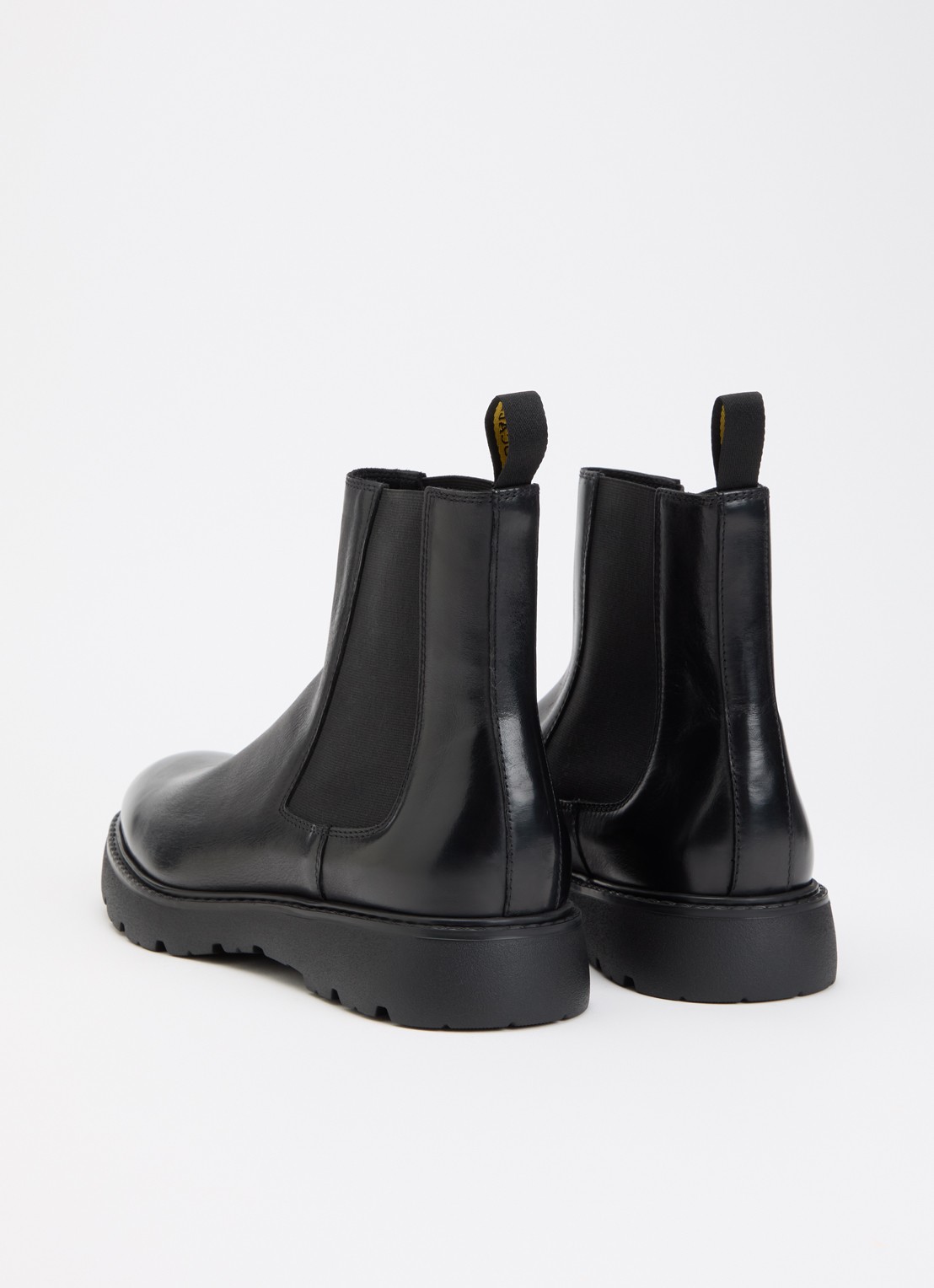 Doucal's Beatles chelsea boot van leer - achterkant 2 zwart