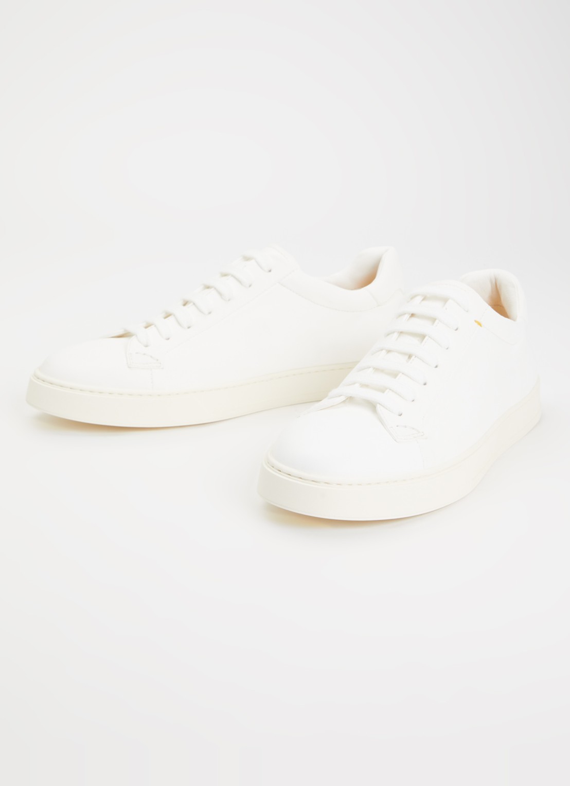 Doucal's Plonge sneaker van lamsleer - detail 3 naturel