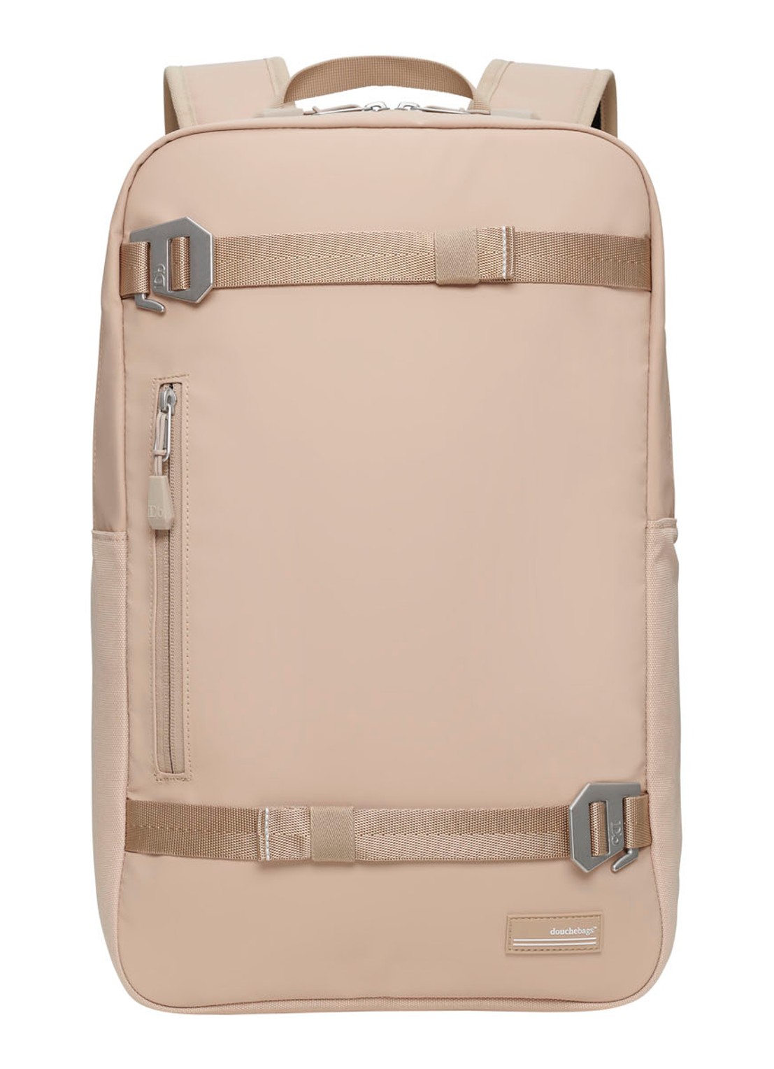 Douchebags The Scholar rugzak met 15 inch laptopvak - voorkant 3 beige