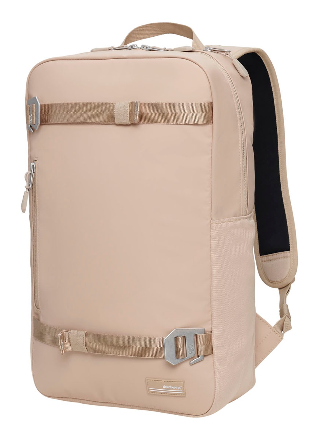 Douchebags The Scholar rugzak met 15 inch laptopvak - voorkant 4 beige