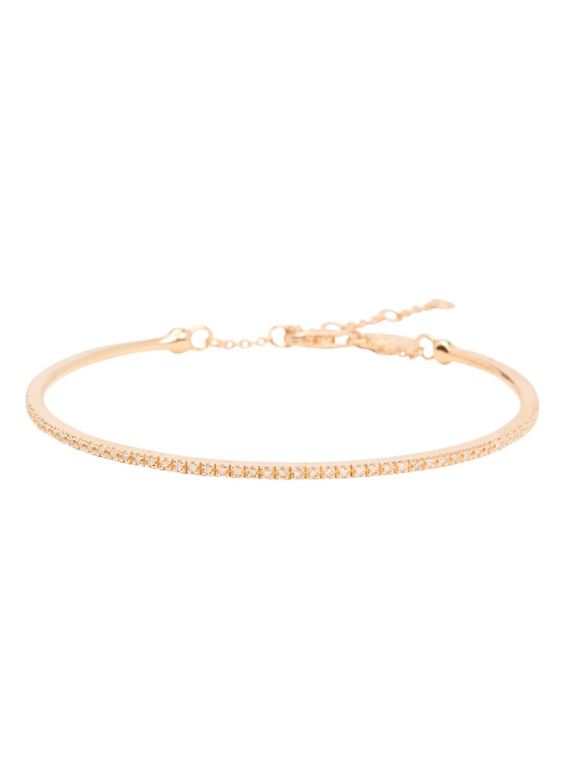 DPT Antwerp Ever bangle diamanten armband verguld - voorkant 3 goud
