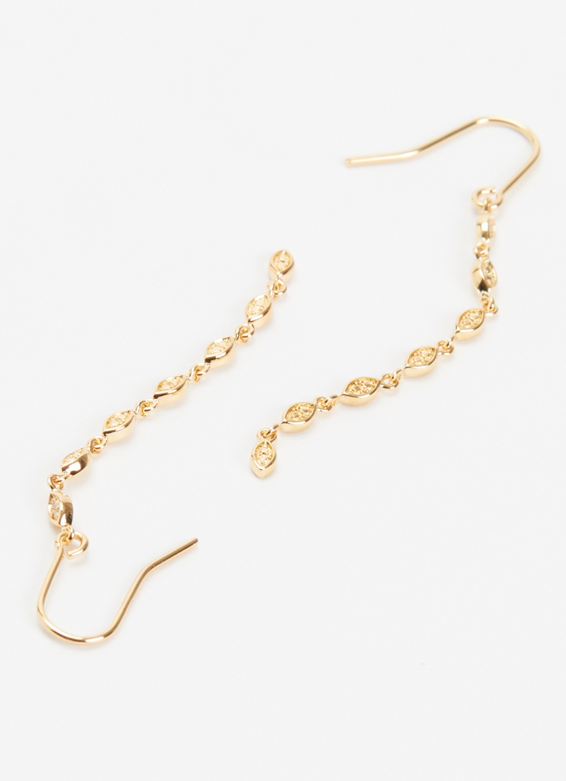 DPT Antwerp Golden Eye oorhangers verguld - detail 3 goud