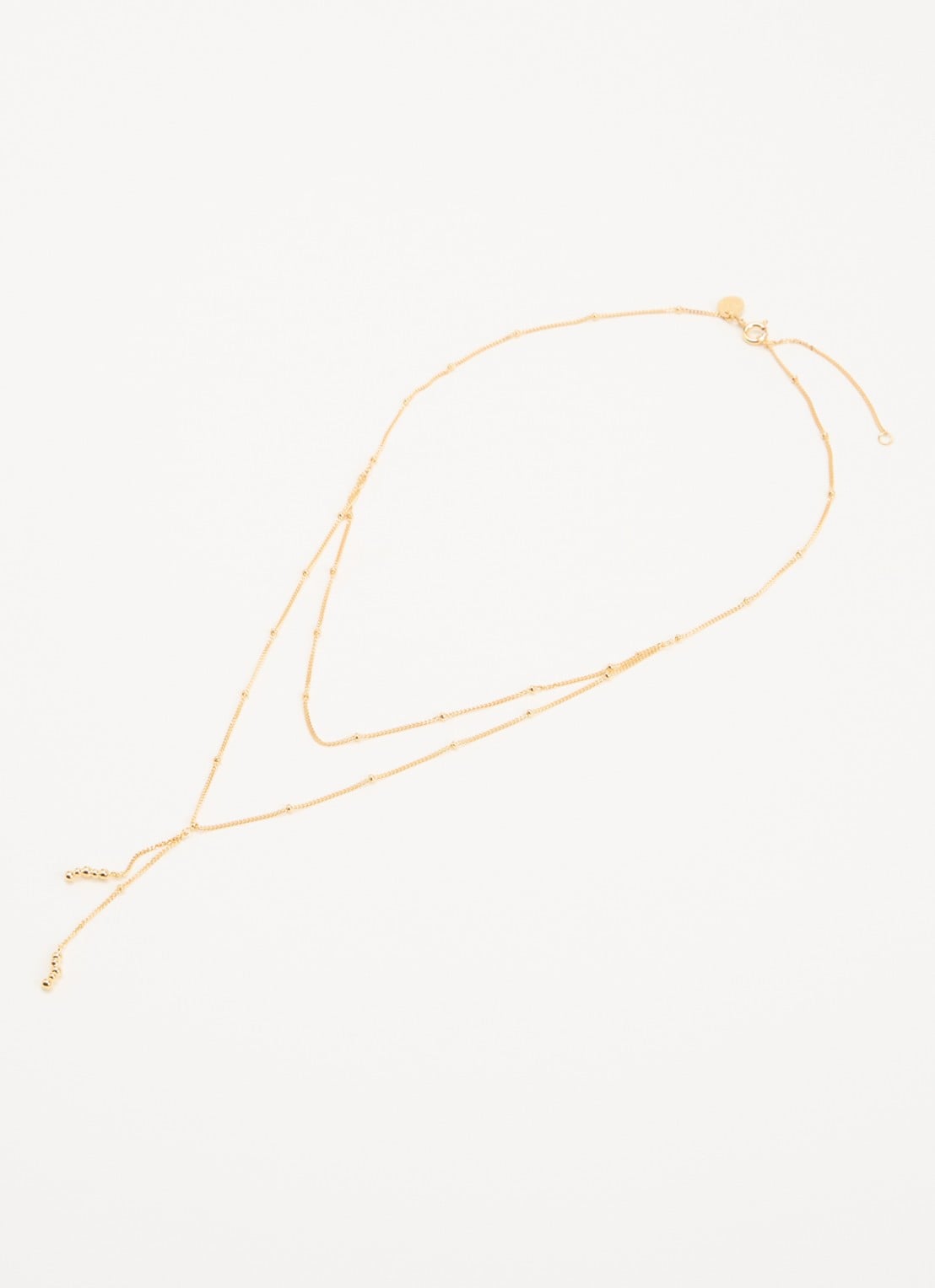 DPT Antwerp Wave diamanten ketting verguld - detail 3 goud