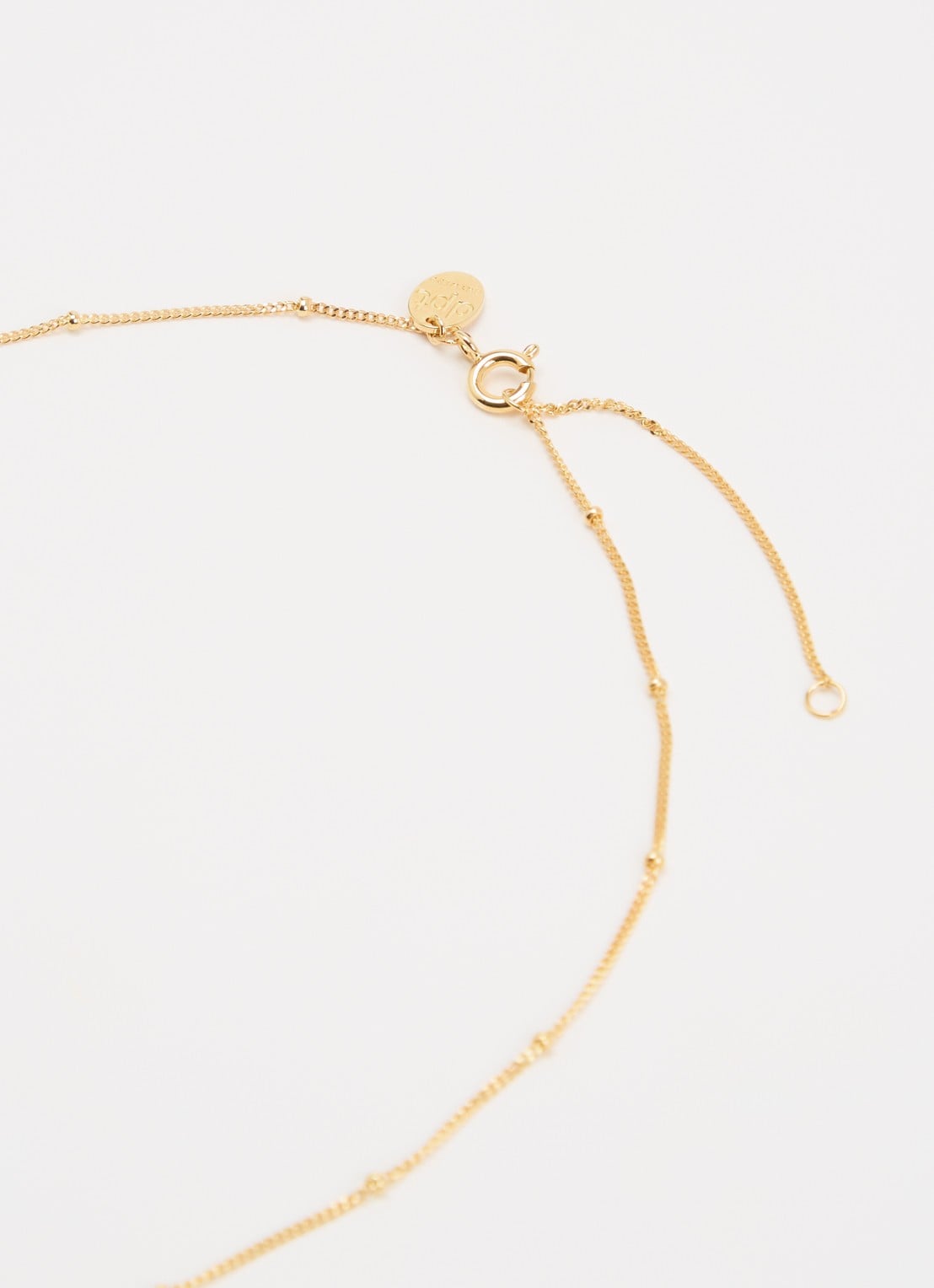 DPT Antwerp Wave diamanten ketting verguld - detail 4 goud