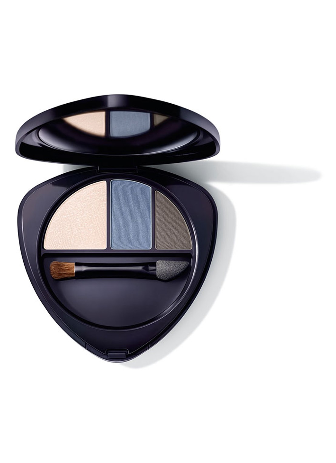 Dr. Hauschka Eyeshadow Trio - oogschaduw palette - voorkant 2 01 sapphire