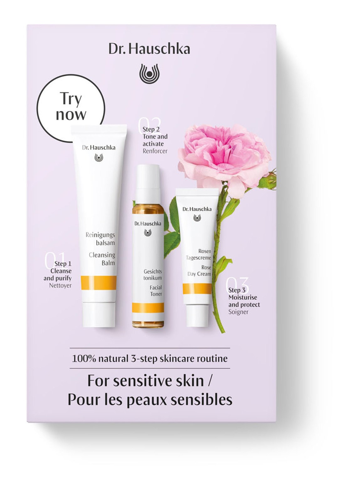 Dr. Hauschka Must Have Rose Set - verzorgingsset - voorkant 2 undefined