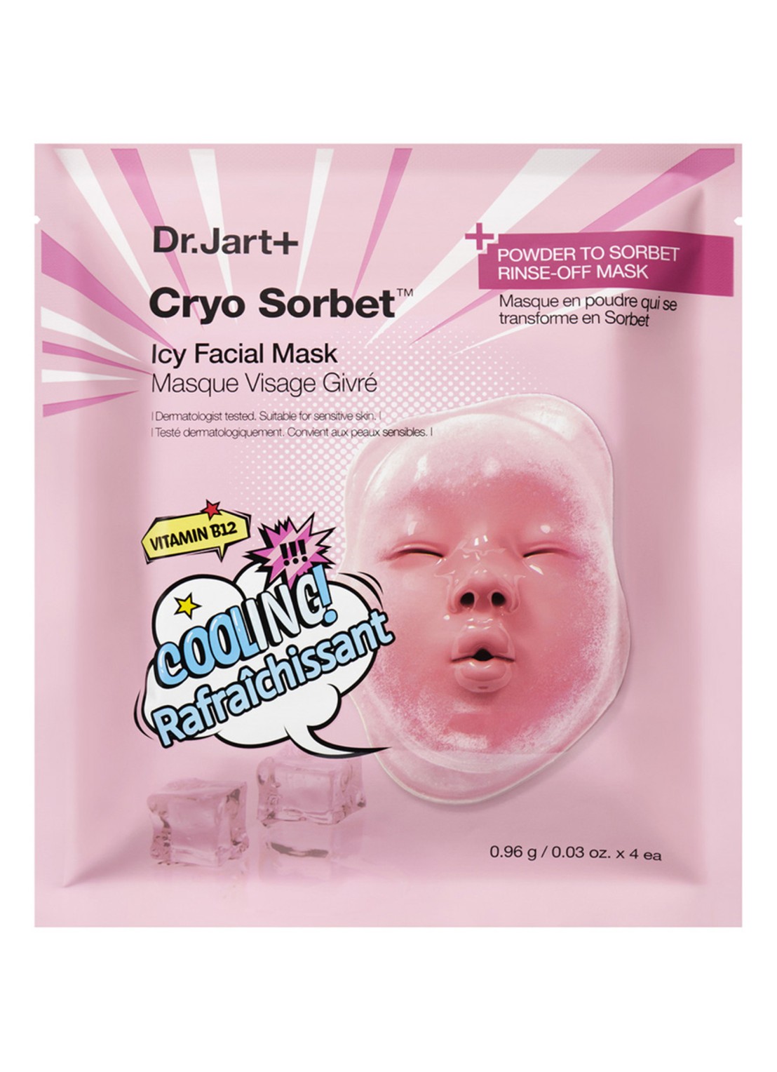 Dr. Jart+ Cryo Sorbet Icy Facial Mask - gezichtsmasker - voorkant 5 undefined