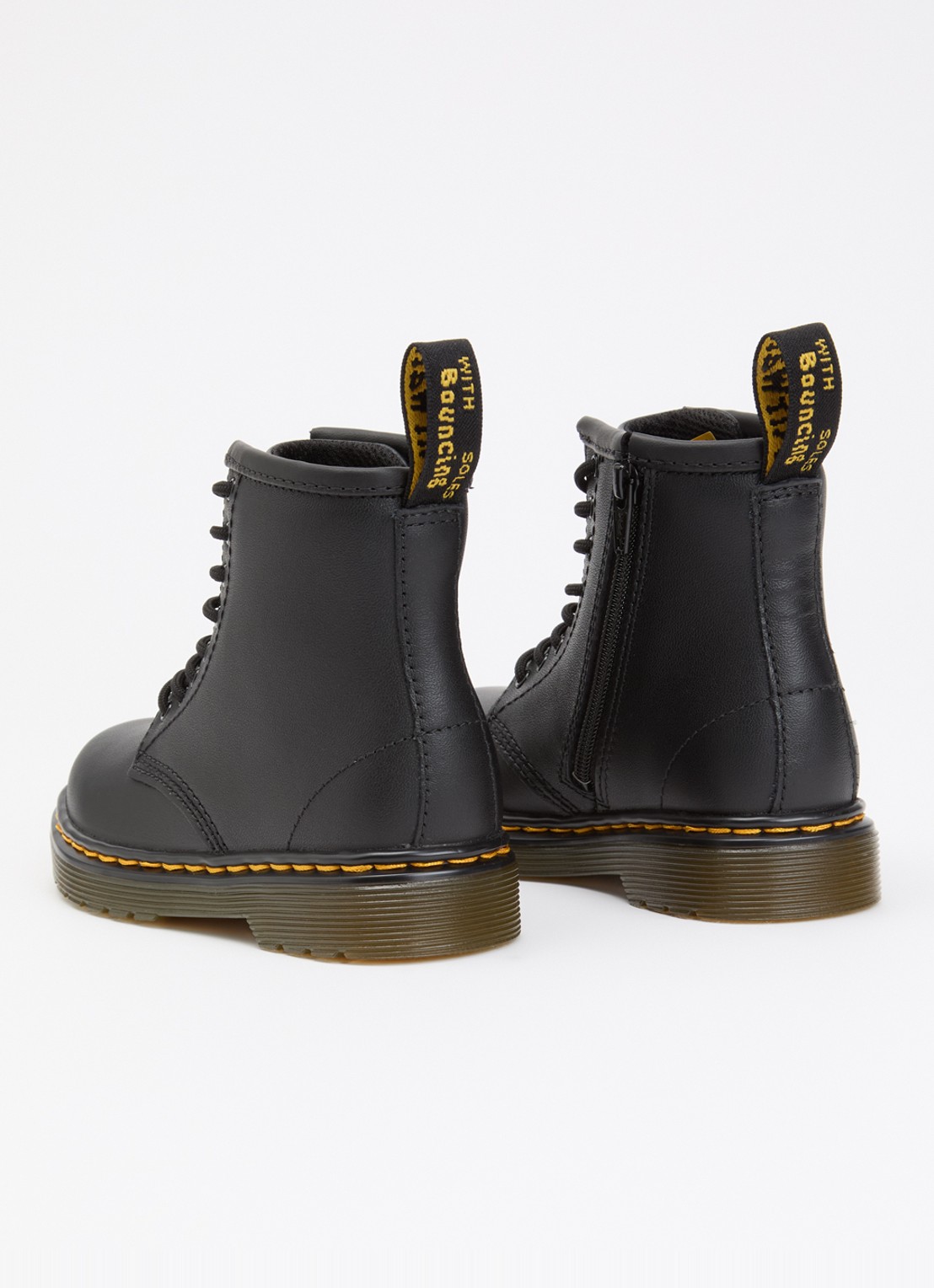 Dr. Martens 1460 Wildhorse veterboot van leer - achterkant 4 zwart