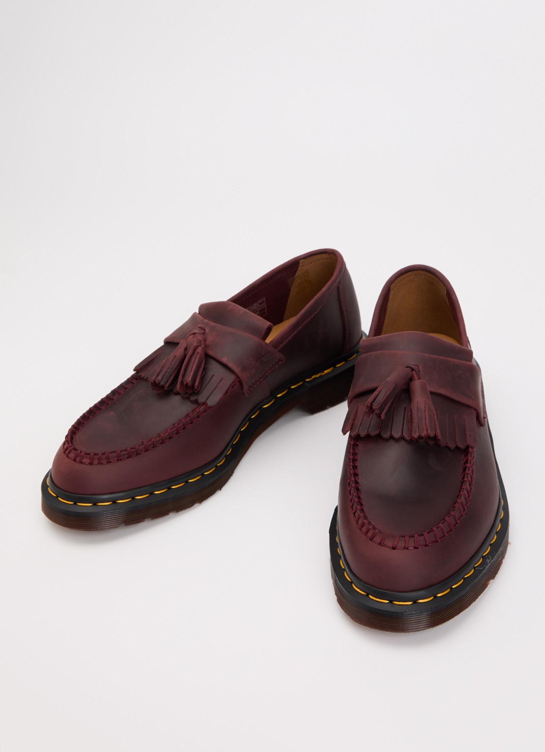 Dr. Martens Adrian loafer van leer - detail 2 bordeauxrood