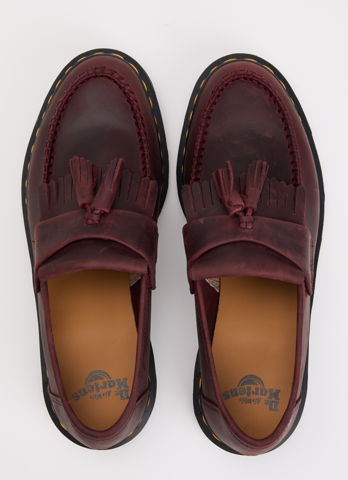 Dr. Martens Adrian loafer van leer - detail 3 bordeauxrood