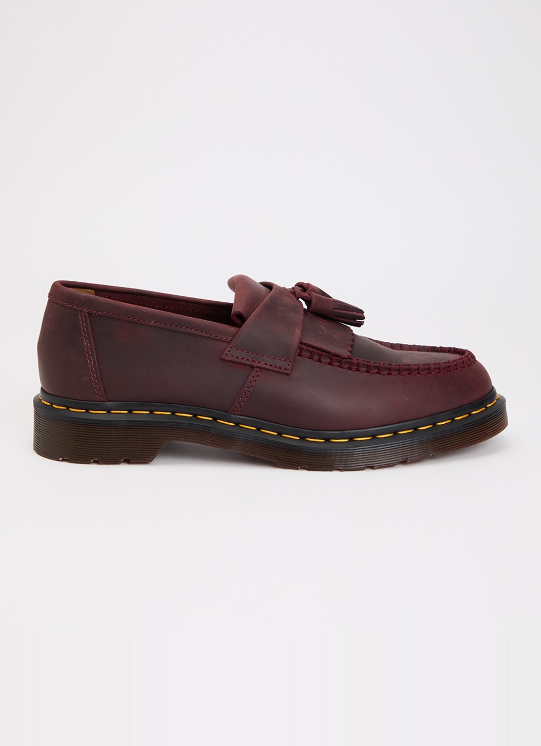 Dr. Martens Adrian loafer van leer - voorkant bordeauxrood