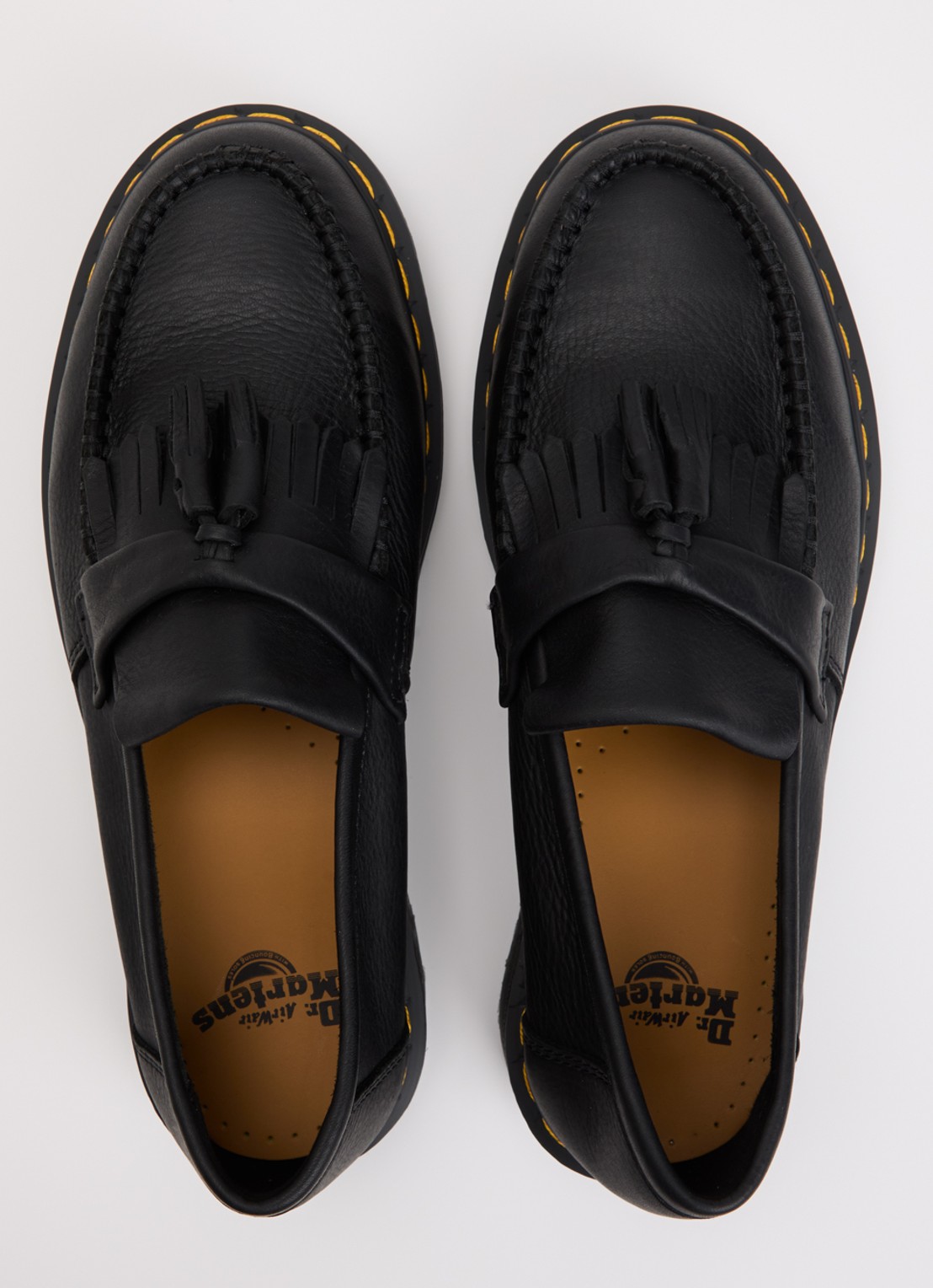 Dr. Martens Adrian loafer van leer - detail 3 zwart