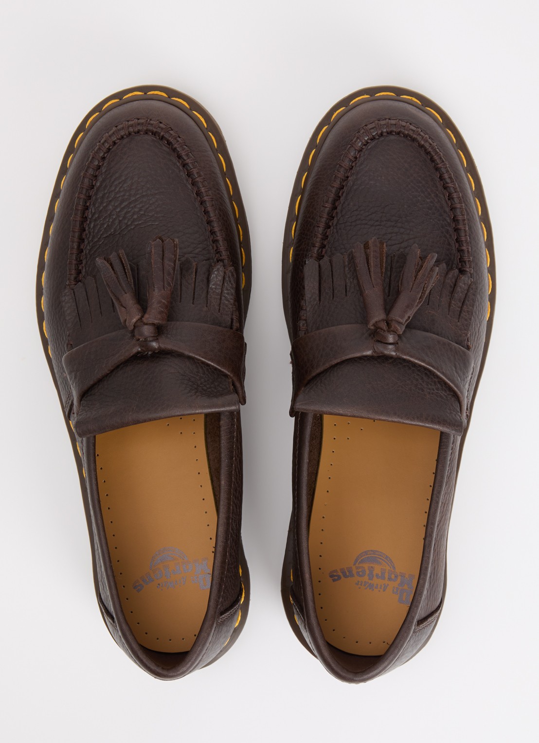 Dr. Martens Adrian YS loafer van leer - detail 4 donkerbruin