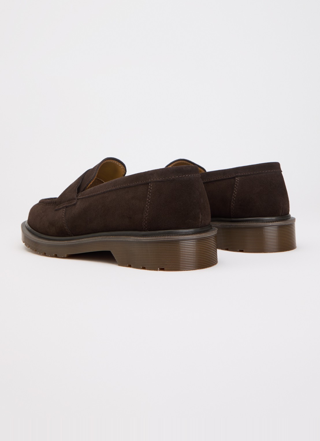 Dr. Martens Delapre loafer van kalfssuède - achterkant 4 donkerbruin