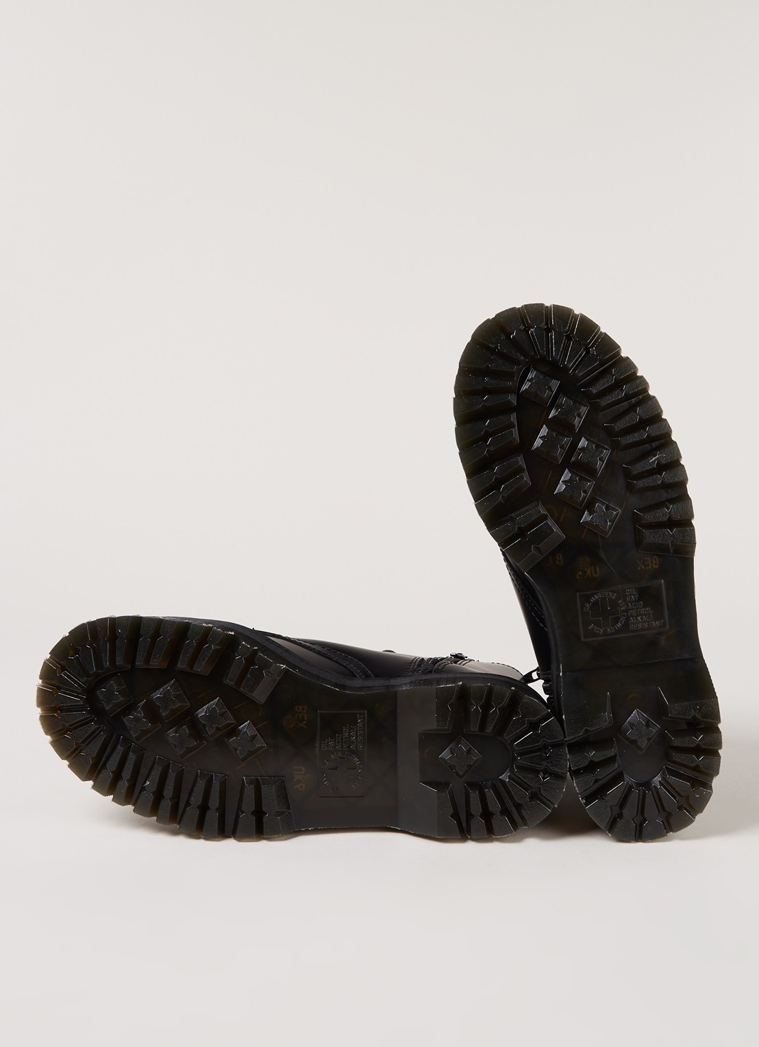 Dr. Martens Jadon biker boot van leer - detail 3 zwart