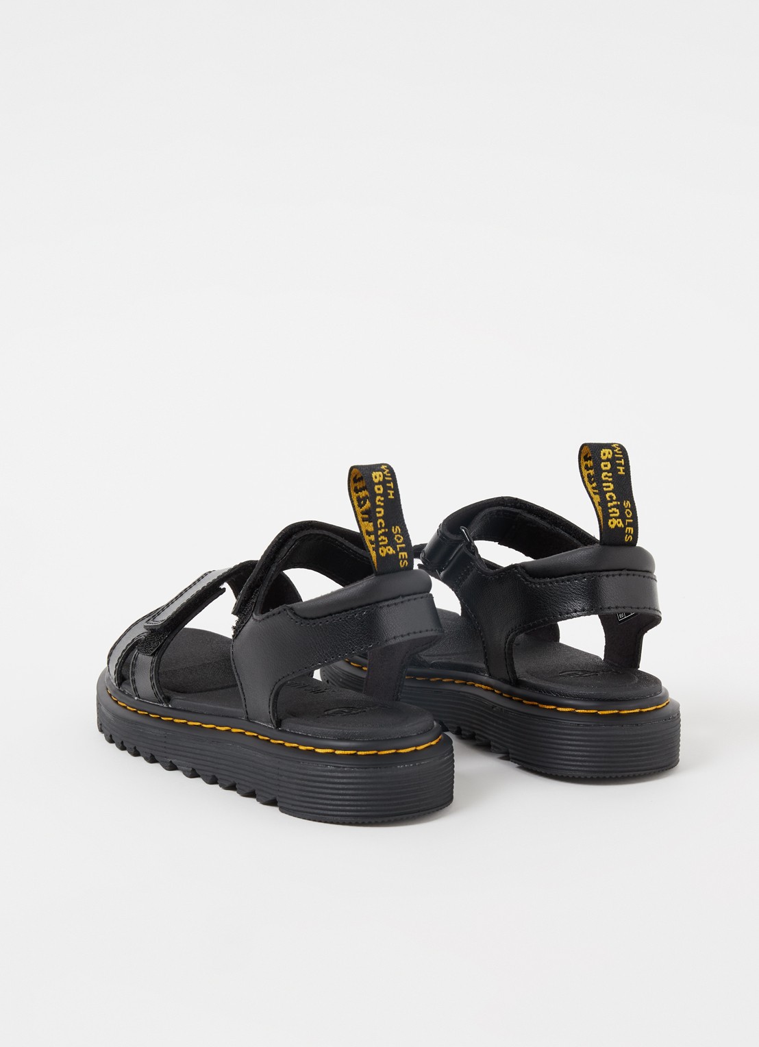 Dr. Martens Vossie sandaal van leer - detail 3 zwart