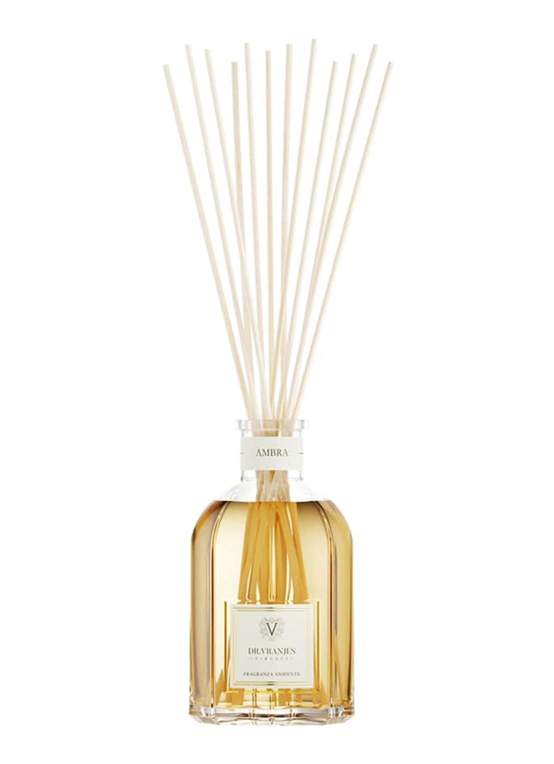 Dr. Vranjes Firenze Ambra geurstokjes 500 ml - voorkant transparant