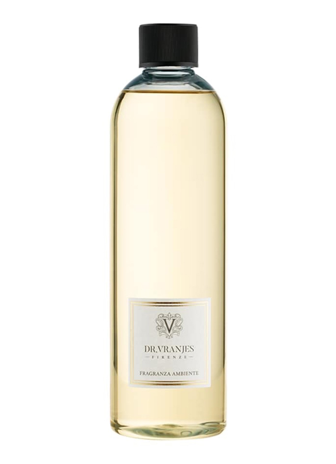 Dr. Vranjes Firenze Ambra navulling voor geurstokjes 500 ml - voorkant transparant