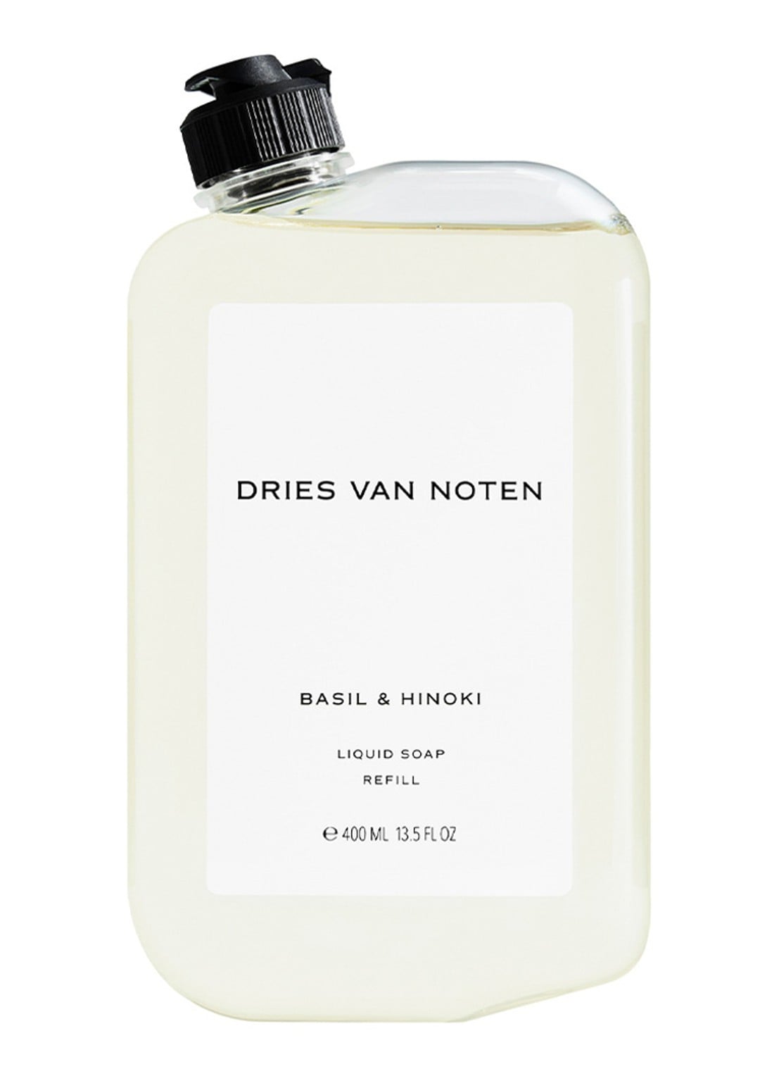 Dries Van Noten Liquid Soap Basil & Hinoki Refill - navulling handzeep 400 ml - voorkant 4 undefined