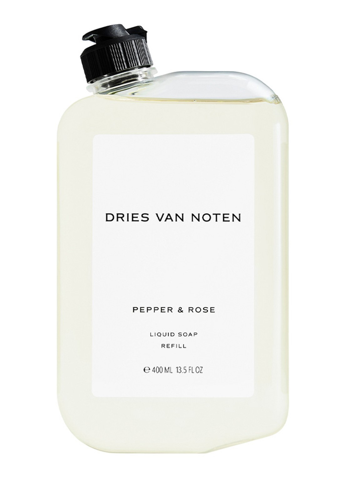 Dries Van Noten Liquid Soap Pepper & Rose Refill - handzeep navulling 400 ml - voorkant 4 undefined