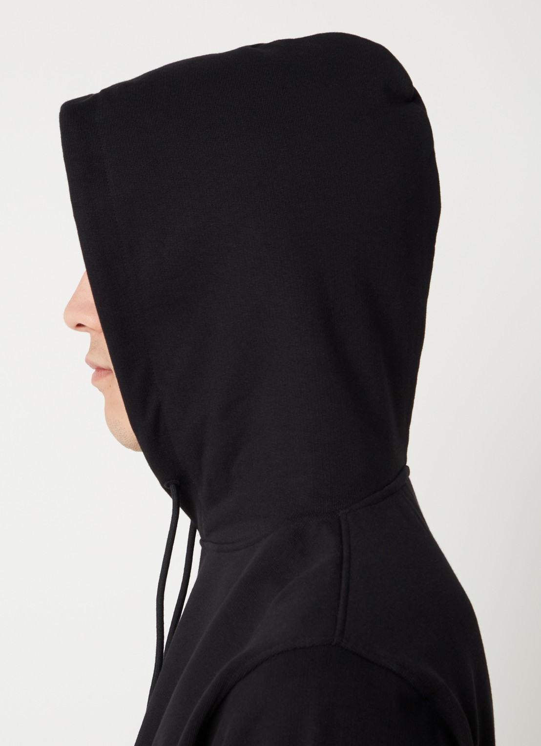Drôle de Monsieur Hoodie met stretch - detail 3 zwart