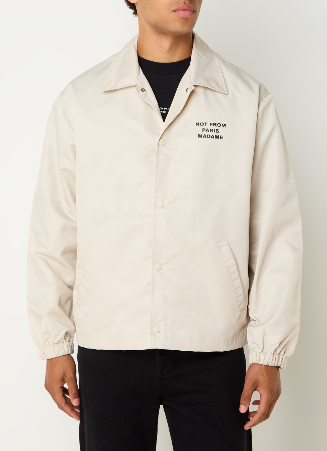 Drôle de Monsieur Jack met front- en backprint - achterkant 3 beige