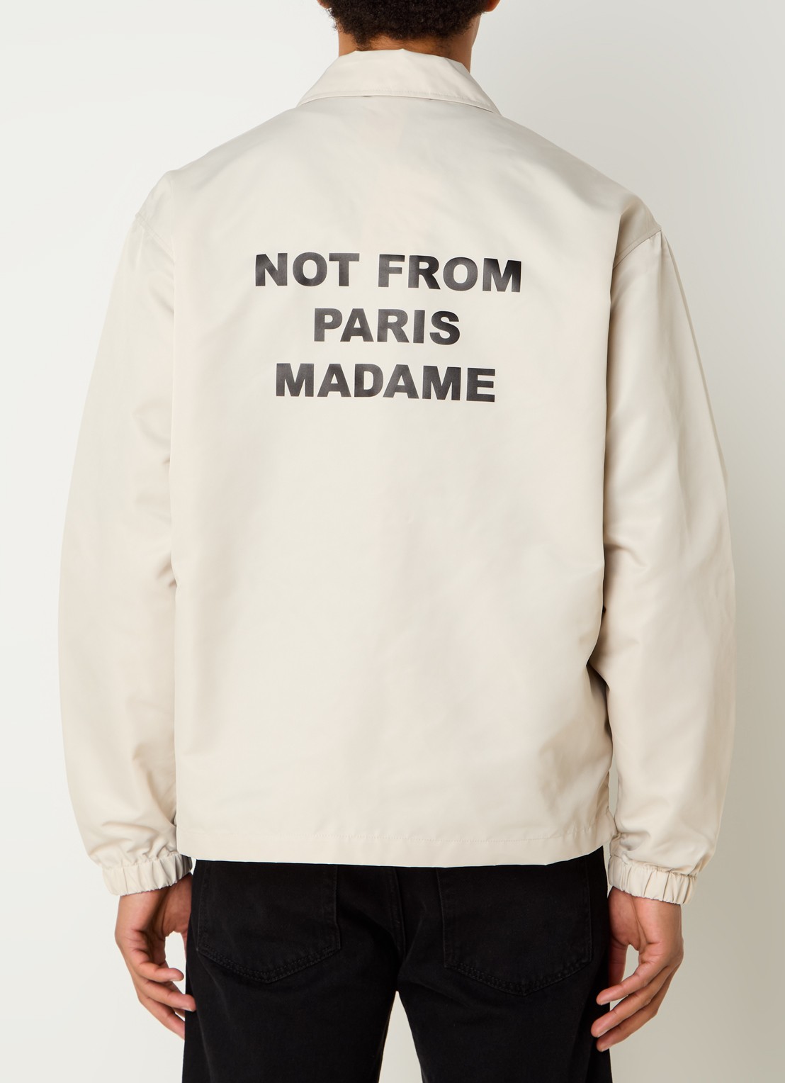 Drôle de Monsieur Jack met front- en backprint - detail 4 beige