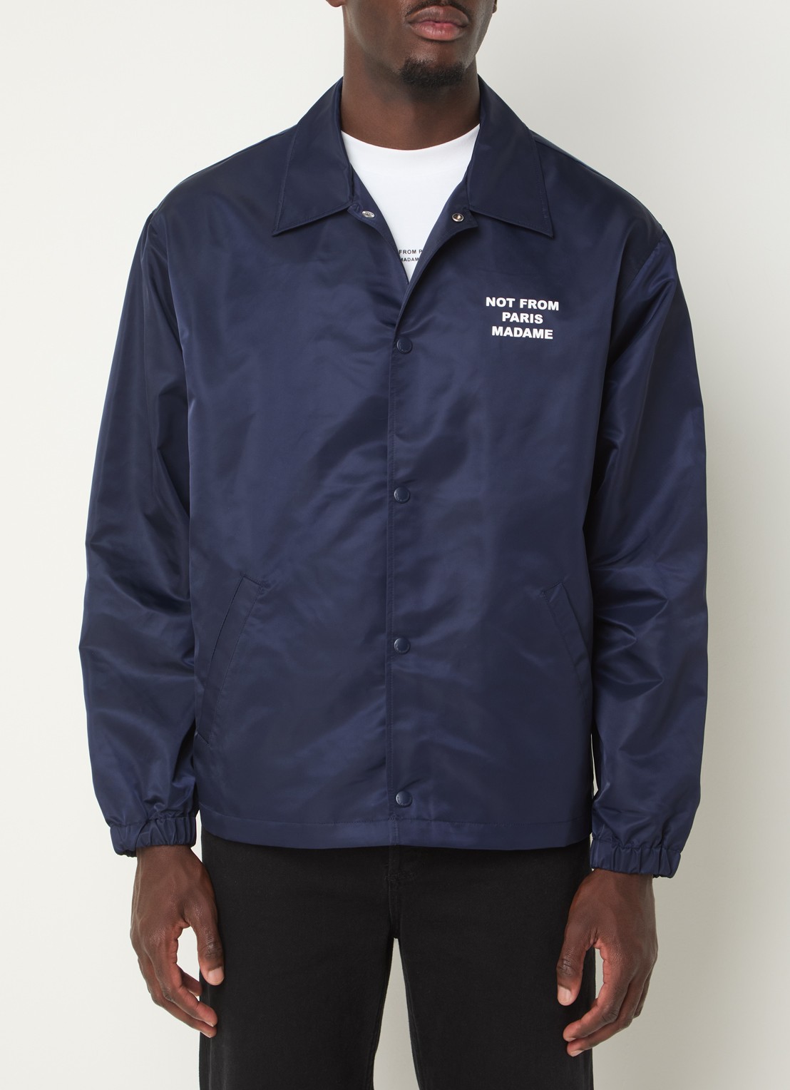 Drôle de Monsieur Jack met front- en backprint - achterkant 4 donkerblauw