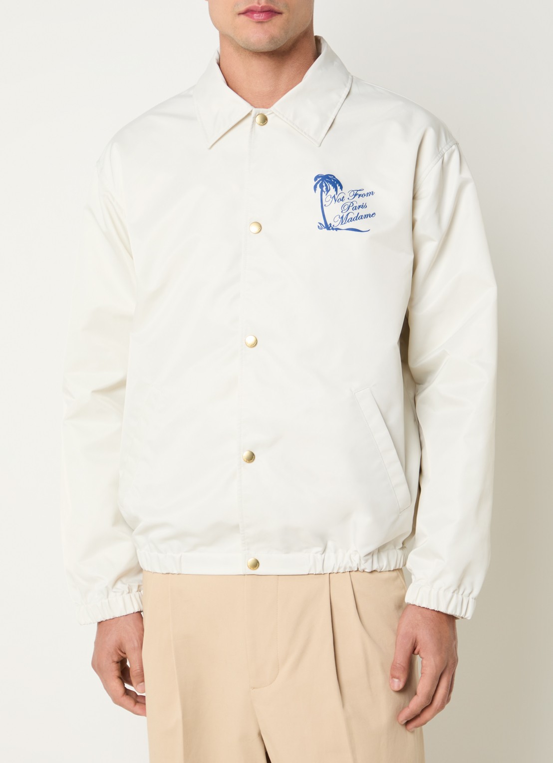 Drôle de Monsieur Jack met front- en backprint - achterkant gebroken wit