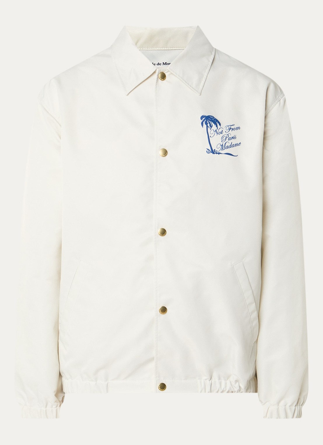 Drôle de Monsieur Jack met front- en backprint - voorkant 3 gebroken wit