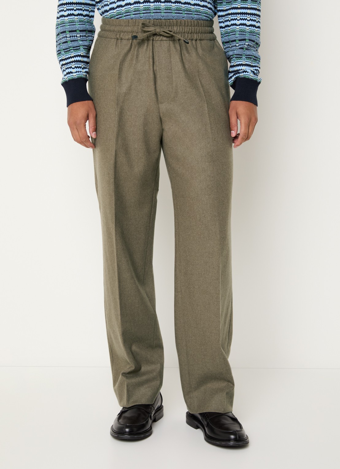 Drôle de Monsieur Straight fit pantalon met steekzakken - detail lichtbruin