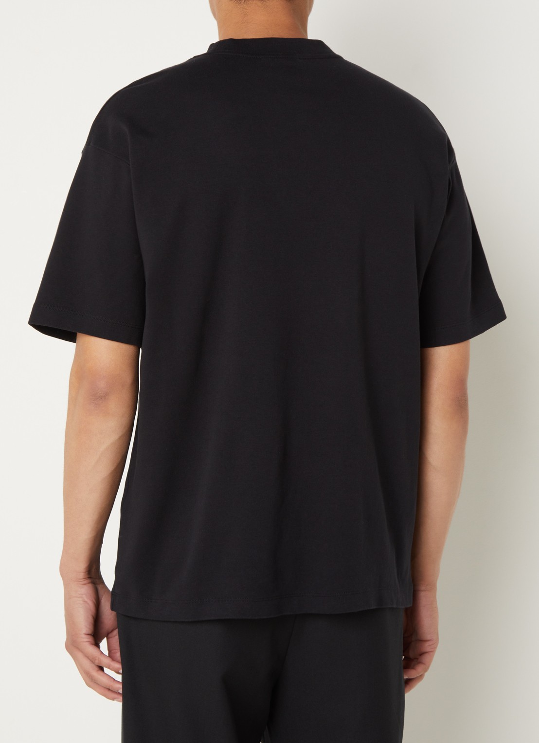 Drôle de Monsieur T-shirt met print - achterkant 4 zwart